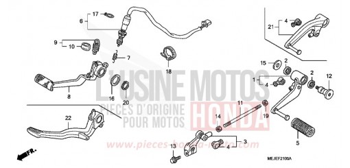 PEDALE CB1300SA7 de 2007